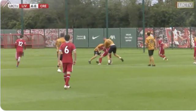 Liverpool S New Polish Signing Musialowski Scores Messi Type Dribble Goal On U18 Debut In 5 0 Thrashing