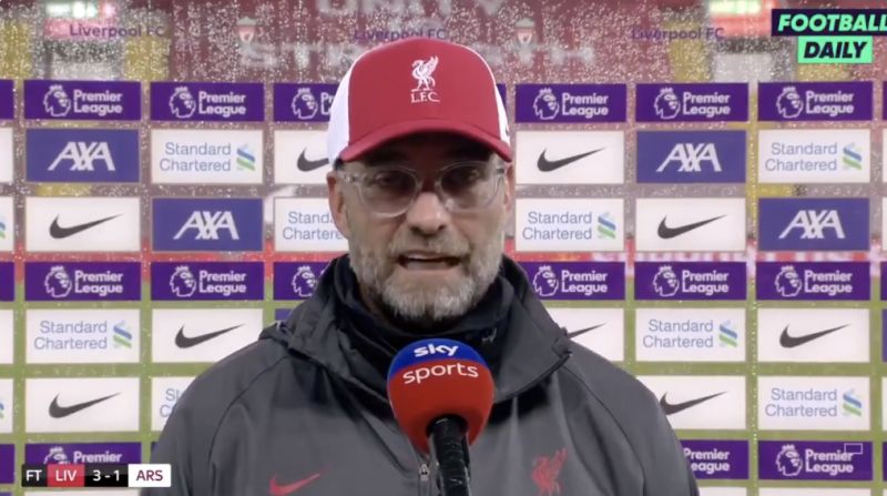 (Video) ‘Only option is to cut arms off…’ Klopp nails it on ridiculous handball situation – but hates late-flagging more