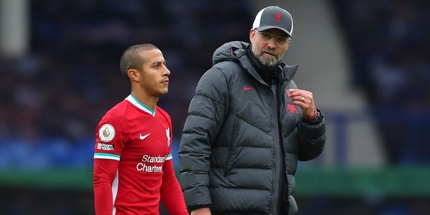 Liverpool sweat over van Dijk and Thiago’s fitness as star duo go for scans