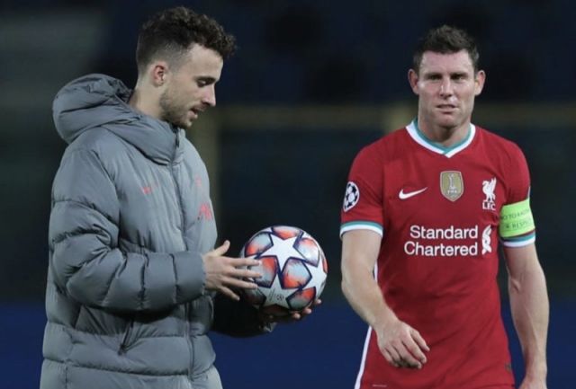 Milner drops a dad joke as he praises the exceptional rise of new team-mate Diogo  Jota