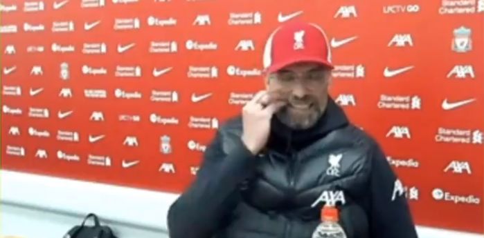 (Video) “Come on, James!”: Klopp not happy with Pearce’s question in post-match press conference