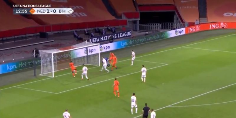 (Video) Wijnaldum bags brace for the Netherlands with smart finish & drops van Dijk celebration
