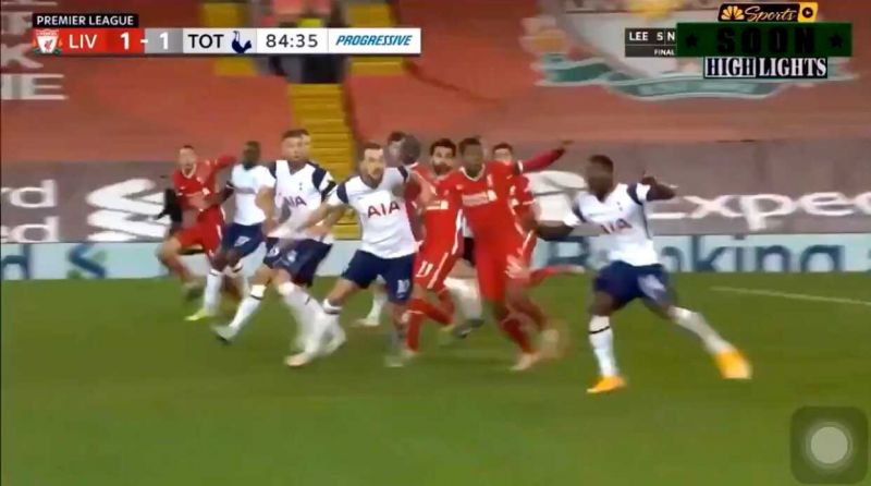 (Video) Harry Kane branded a ‘cheat’ by Liverpool fans for pathetic dive in the box