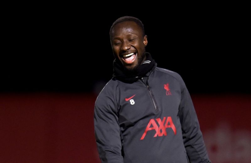 (Images) Keita and Trent all smiles in full training in brilliant news for Liverpool ahead of Wolves clash