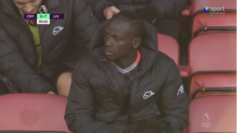 Video) Sadio Mane's tantrum in the stands is funny but shows an incredible  mentality after 7-0 win