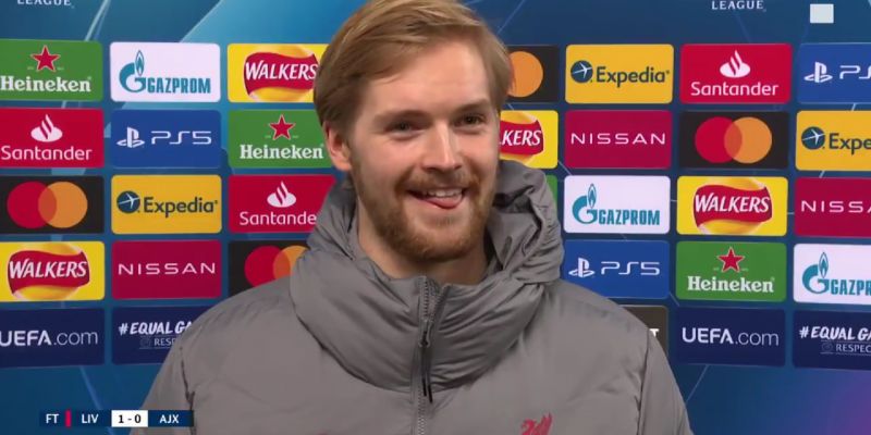 (Video) Caoimhin Kelleher’s jovial reaction after CL debut for LFC: “Jeez my phone’s been hoppin'”