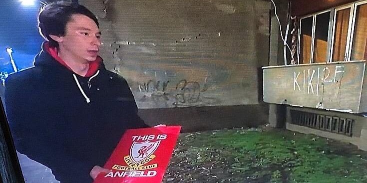 (Image) Hero Reds fan escapes collapsed home with cherished Liverpool poster