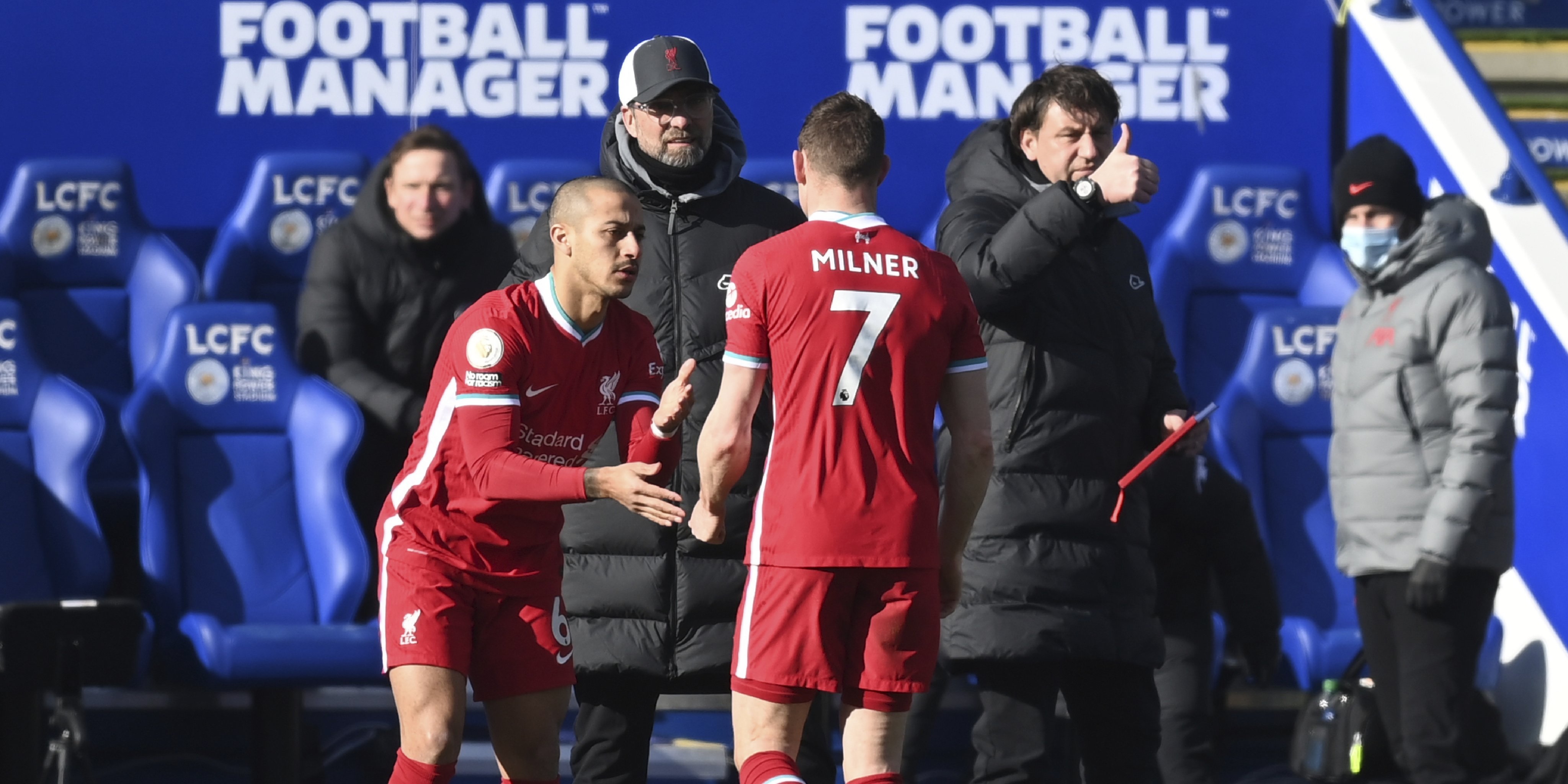 James Milner picks up knock midgame; Liverpool have 10 out injured