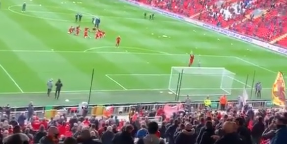 (Video) Liverpool fans serenade Thiago with his catchy chant for the first time at Anfield