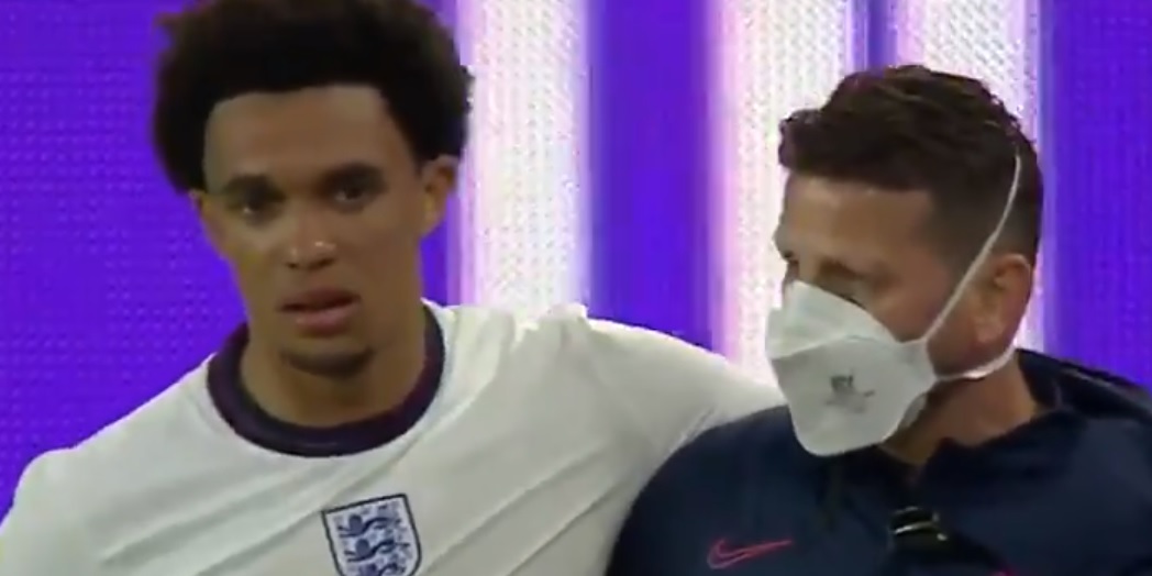 (Videos) Yet another international injury as Trent Alexander-Arnold limps off during England tie