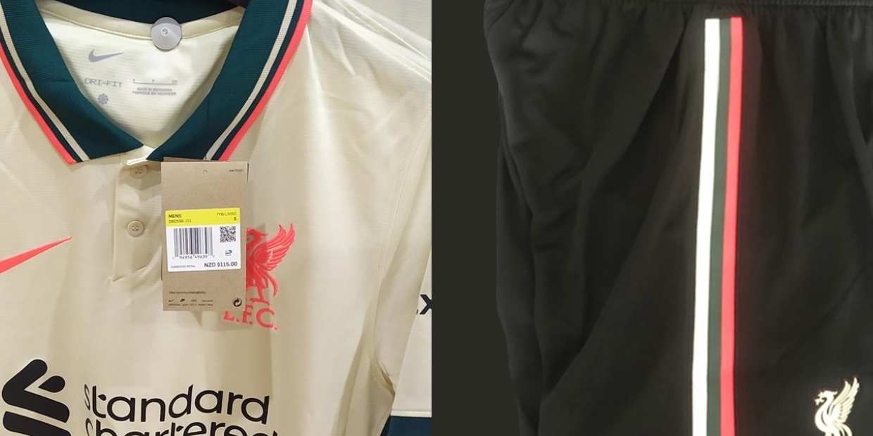 (Image) Updated version of Liverpool’s 2021/22 Nike away kit, including shorts, leaked by reliable Footy Headlines