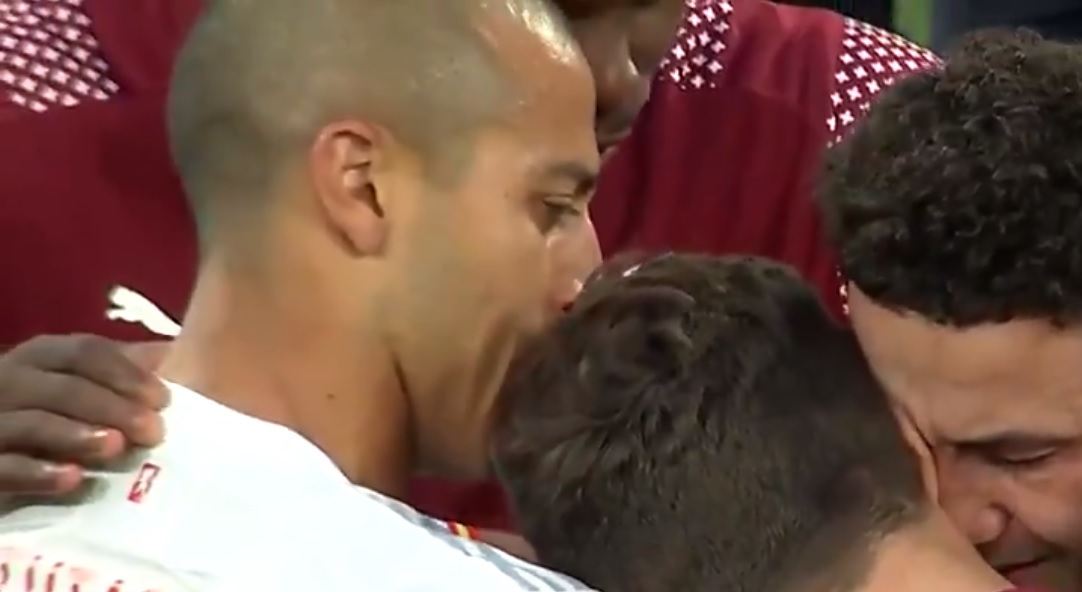 (Video) Thiago one of the first to console distraught Swiss star after Euros penalty miss
