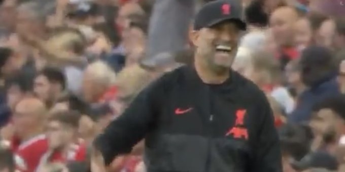 (Video) Fans will love Jurgen Klopp going from ‘-5 to 101 in 2 seconds’ as Liverpool boss fumes at ref