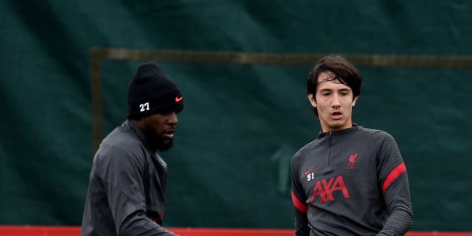 (Photo) 18-year-old snapped training with Liverpool’s senior squad