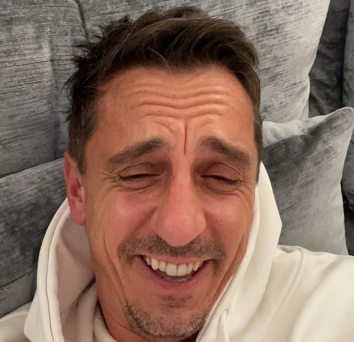 Jamie Carragher jumps on Gary Neville on Twitter after MNF host tweets too soon during Liverpool’s clash with AC Milan