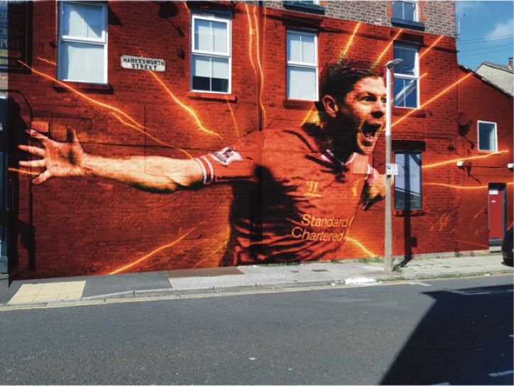 (Video) New Steven Gerrard mural near Anfield is finished – and it looks great