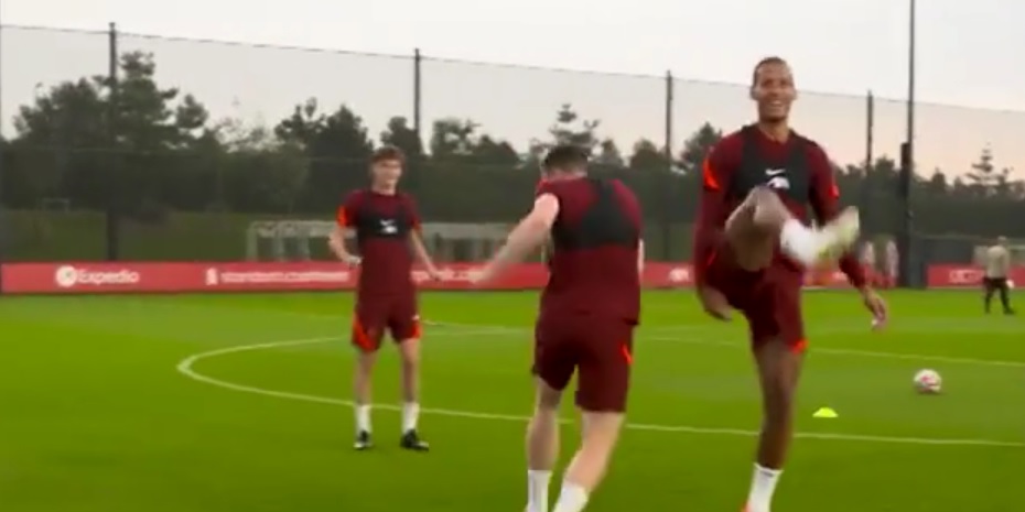 (Video) Milner & van Dijk rinse Robbo in Liverpool training drill: “No Virg, don’t!”