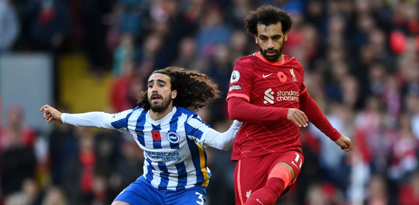 Brighton mock Mo Salah on club’s Twitter account after 2-2 Anfield draw in the Premier League