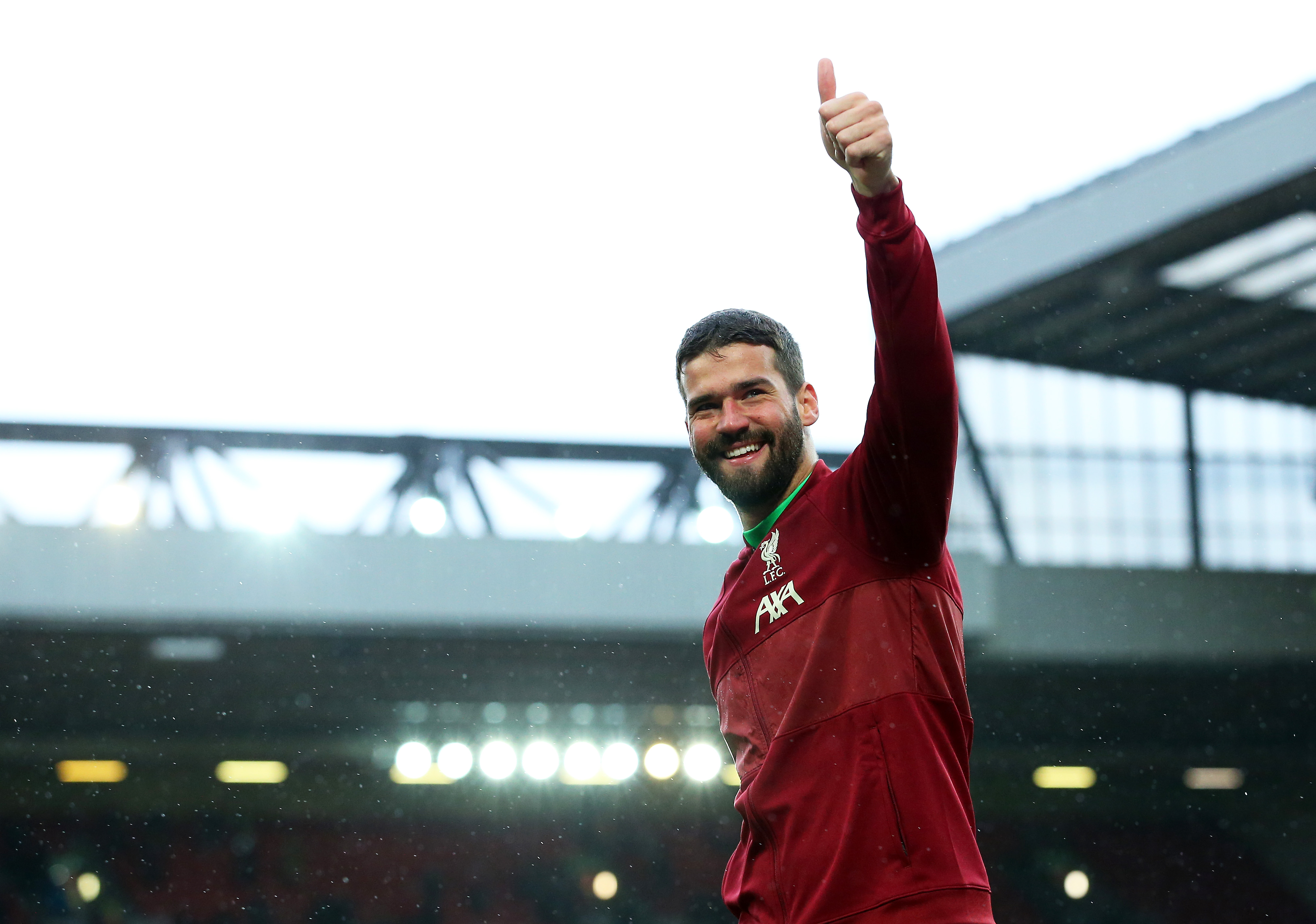 ‘Football without fans is not football’ – Alisson Becker praises Anfield’s 12th man