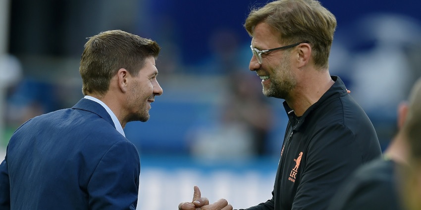 ‘Yes that’s true’ – Jurgen Klopp coy over Steven Gerrard question & corrects reporter over texts claim