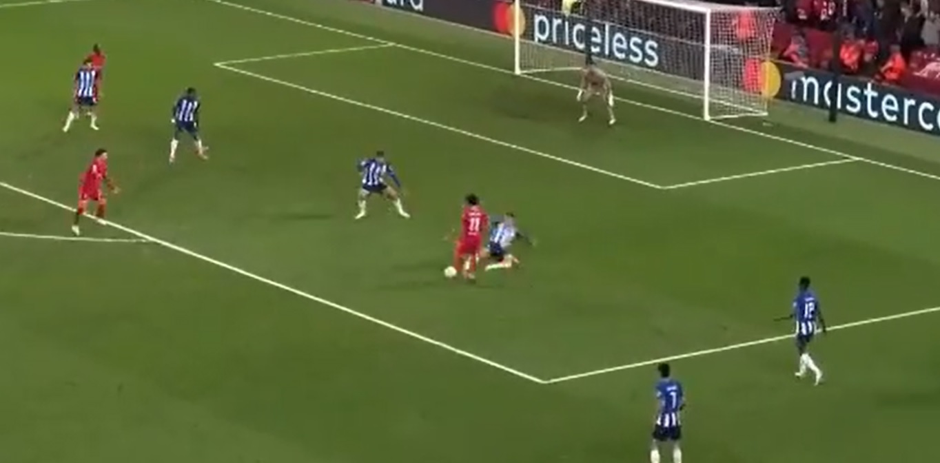(Video) Salah doubles Liverpool’s lead after putting one Porto midfielder on his backside with dropped shoulder