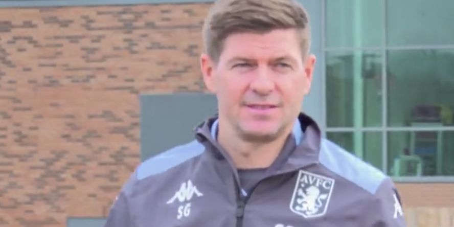 (Video) Steven Gerrard in Aston Villa training for the first time and it’s very odd seeing him in his new training kit
