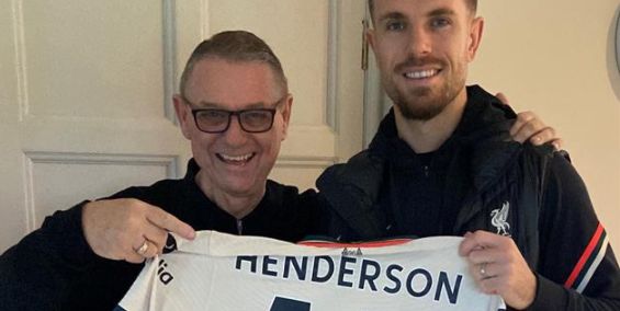 Jordan Henderson’s 5-0 Manchester United victory shirt to be auctioned by his Dad for NHS charities