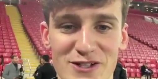 (Video) Tyler Morton sends video to Liverpool supporters after making his Premier League debut in 4-0 Anfield win over Arsenal