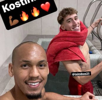 (Image) Fabinho and the ‘Greek Scouser’ share selfie following huge Liverpool win
