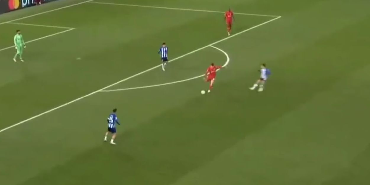 (Video) Watch Tyler Morton’s 70-yard inch-perfect pass to Mo Salah that set up Liverpool’s second goal against Porto