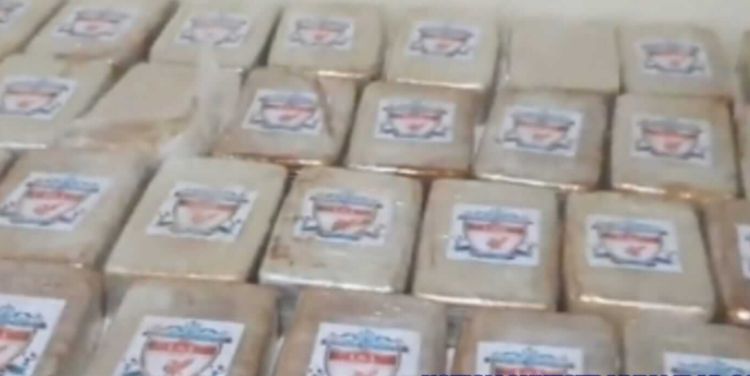 (Video) Watch as 200 kilos of Liverpool FC branded cocaine is seized by police in Paraguay