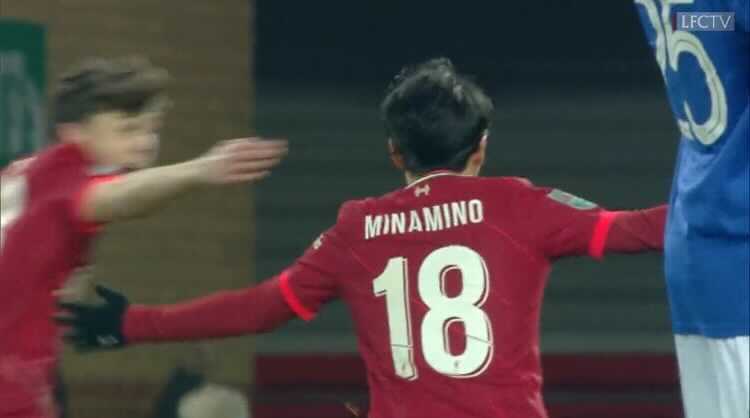 (Video) Watch every angle of Minamino’s sublime stoppage time leveller