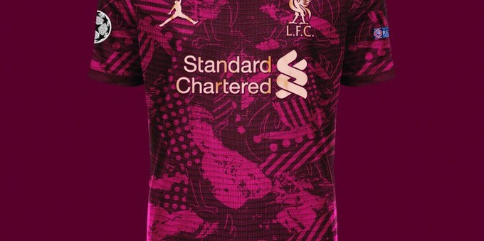 (Image) Unique violet Liverpool concept kit shows what an Air Jordan jersey could look like
