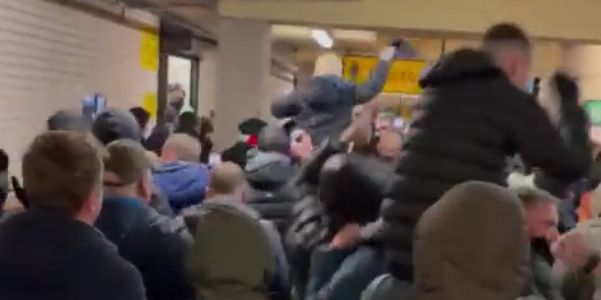 (Video) Watch as Liverpool fans go crazy inside Molineux concourse after Origi’s late winner