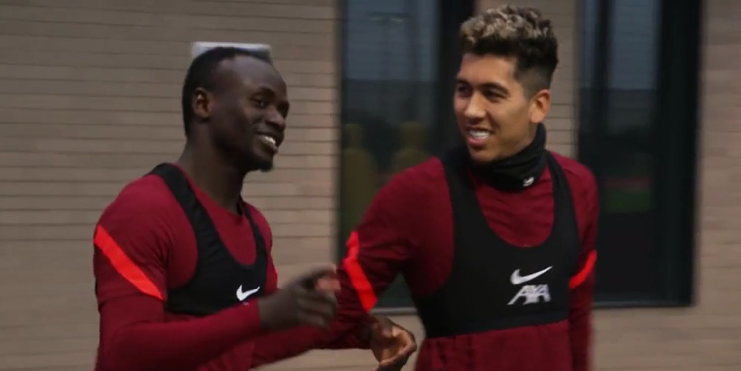(Video) “Bobby’s back!” – Sadio Mane delighted to welcome Bobby Firmino back to Liverpool training