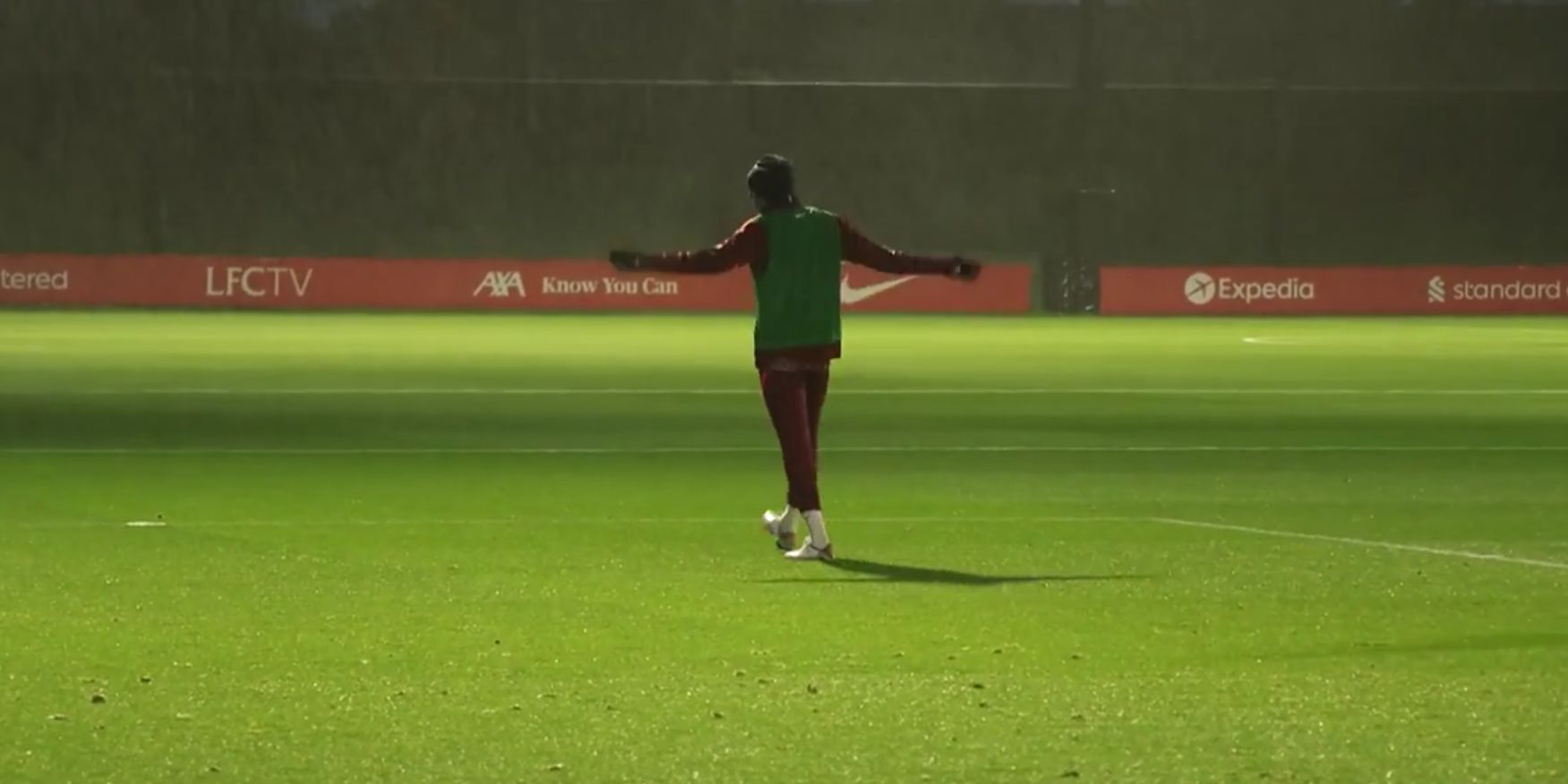 (Video) Joel Matip nearly scores wonder goal in training… and his reaction is hilarious as his teammates are clearly gutted for him