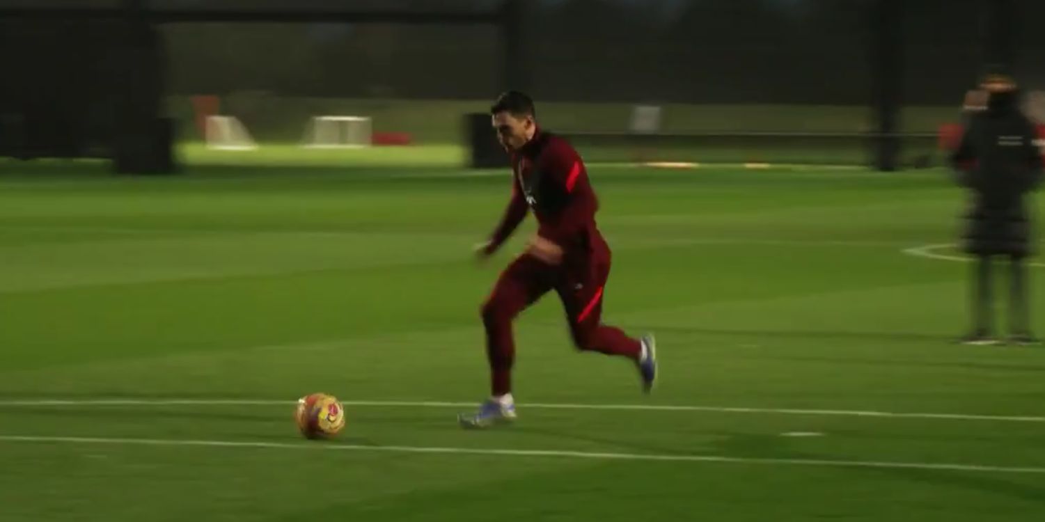 (Video) Andy Robertson unleashes a fierce right-footed effort that finds the back of the net, much to the surprise of his teammates