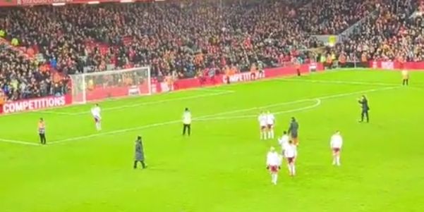 (Video) Steven Gerrard rolls back the years as he applauds Liverpool and Aston Villa fans in the Anfield Road End