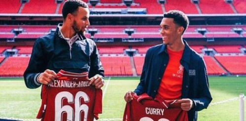 Trent Alexander-Arnold’s tribute to Steph Curry as basketball star breaks NBA three-point record