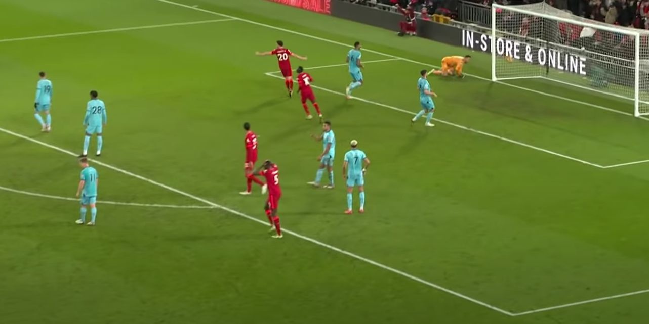 (Video) Ibou Konate hands on head in disbelief as Trent Alexander-Arnold’s Newcastle rocket finds the back of the net