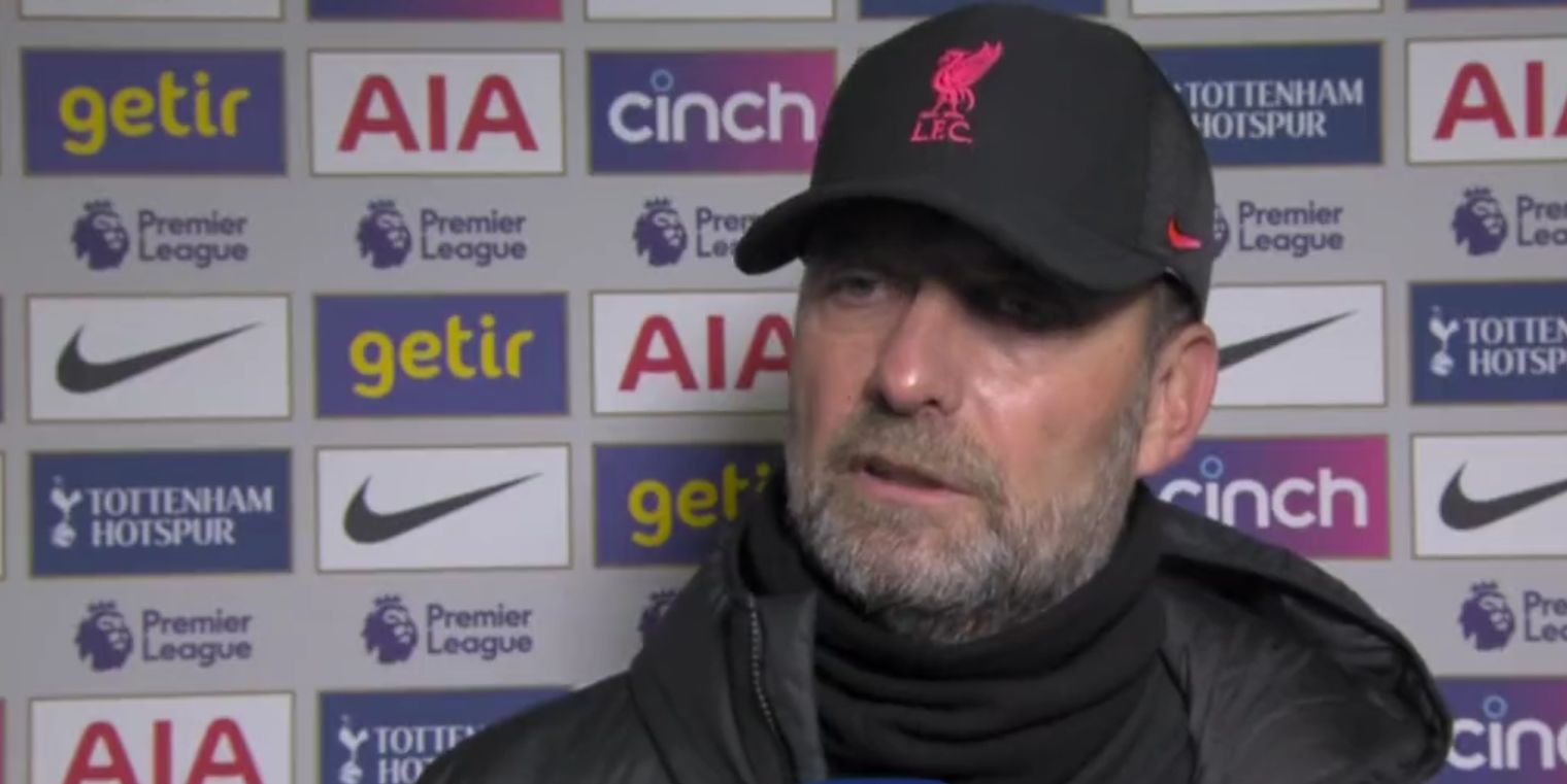 (Video) “That’s a broken leg” – Klopp was in disbelief that Harry Kane was not sent off for a possible leg breaking tackle on Robertson