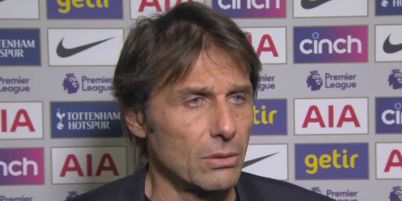 (Video) Antonio Conte gave his thoughts on whether Harry Kane deserved a red card for his tackle on Andy Robertson
