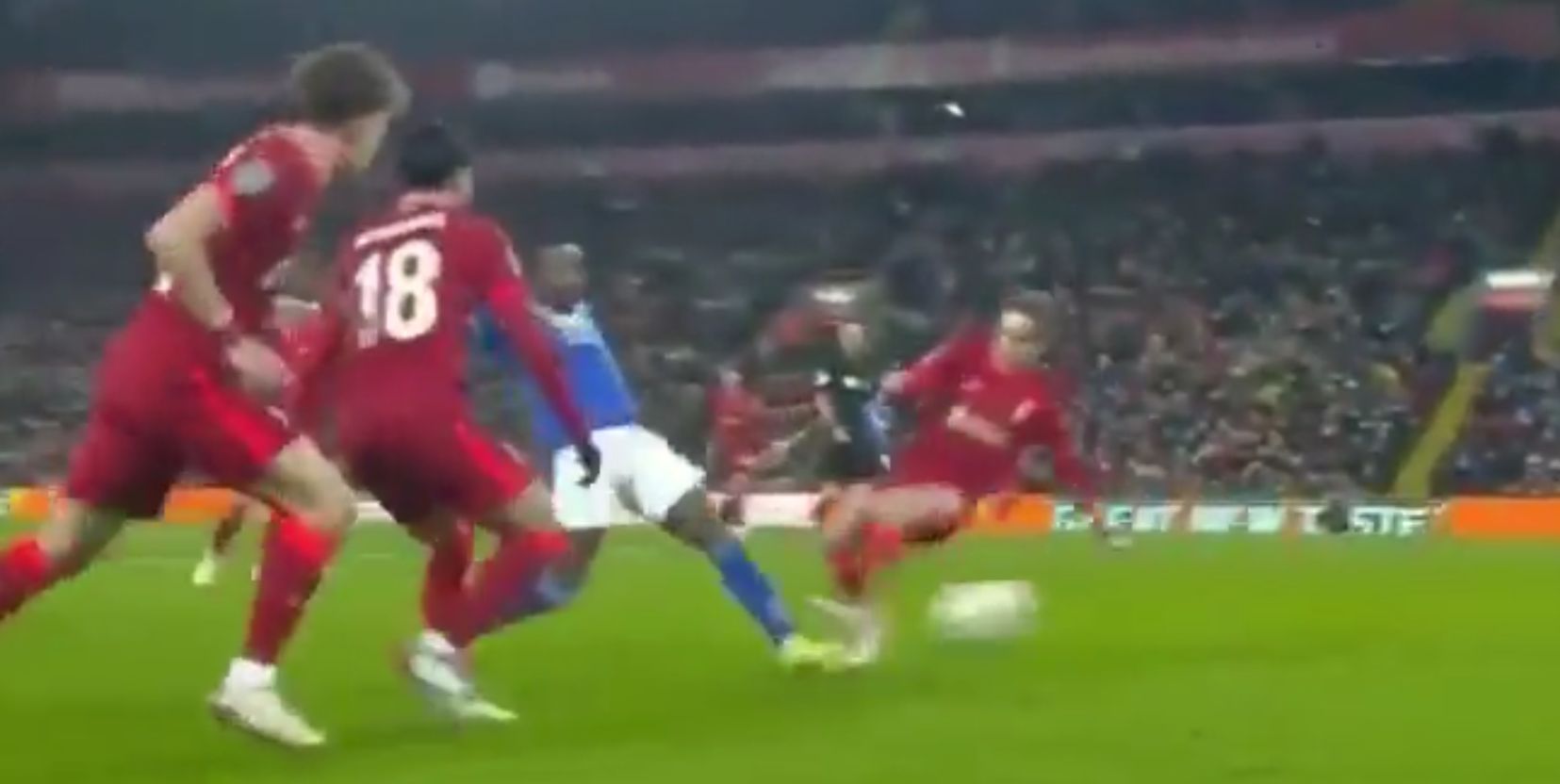 (Video) Tyler Morton’s tackle on Ricardo Pereira sparks debate online amongst rival supporters