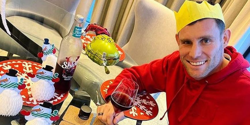 (Image) James Milner shares image of his Christmas presents in a classic example of ‘boring’ stereotype