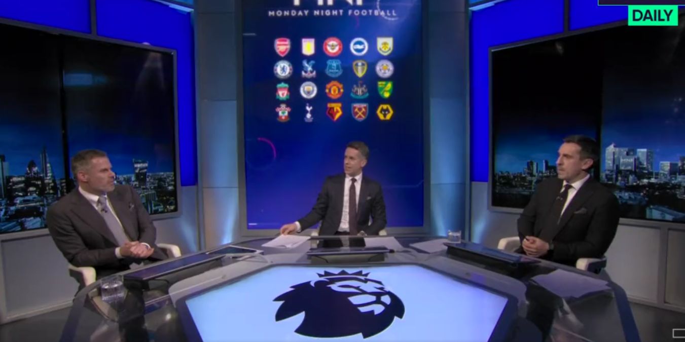 (Video) Jamie Carragher and Gary Neville agree on four Liverpool players for team of the season so far