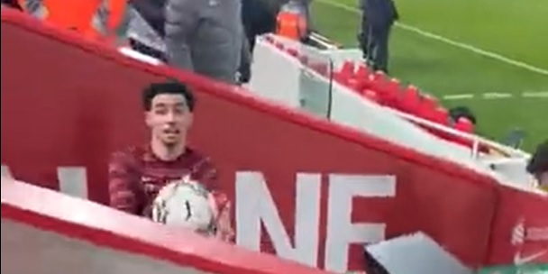 Curtis Jones shows touch of class with lovely post-match gesture with young fan