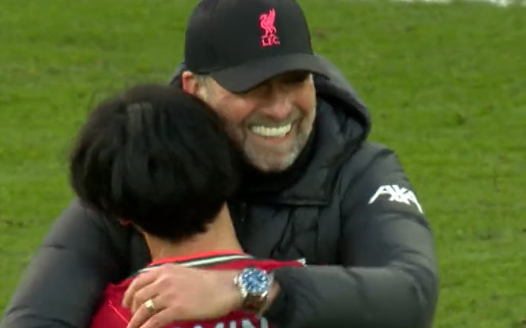 (Video) Adorable moment Klopp wishes Taki a happy birthday after scoring in Brentford win