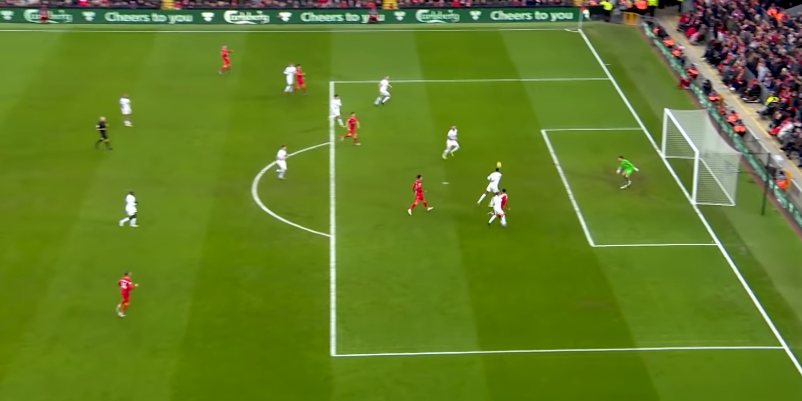 (Video) Watch multiple angles of Oxlade-Chamberlain’s diving header after superb Robertson cross