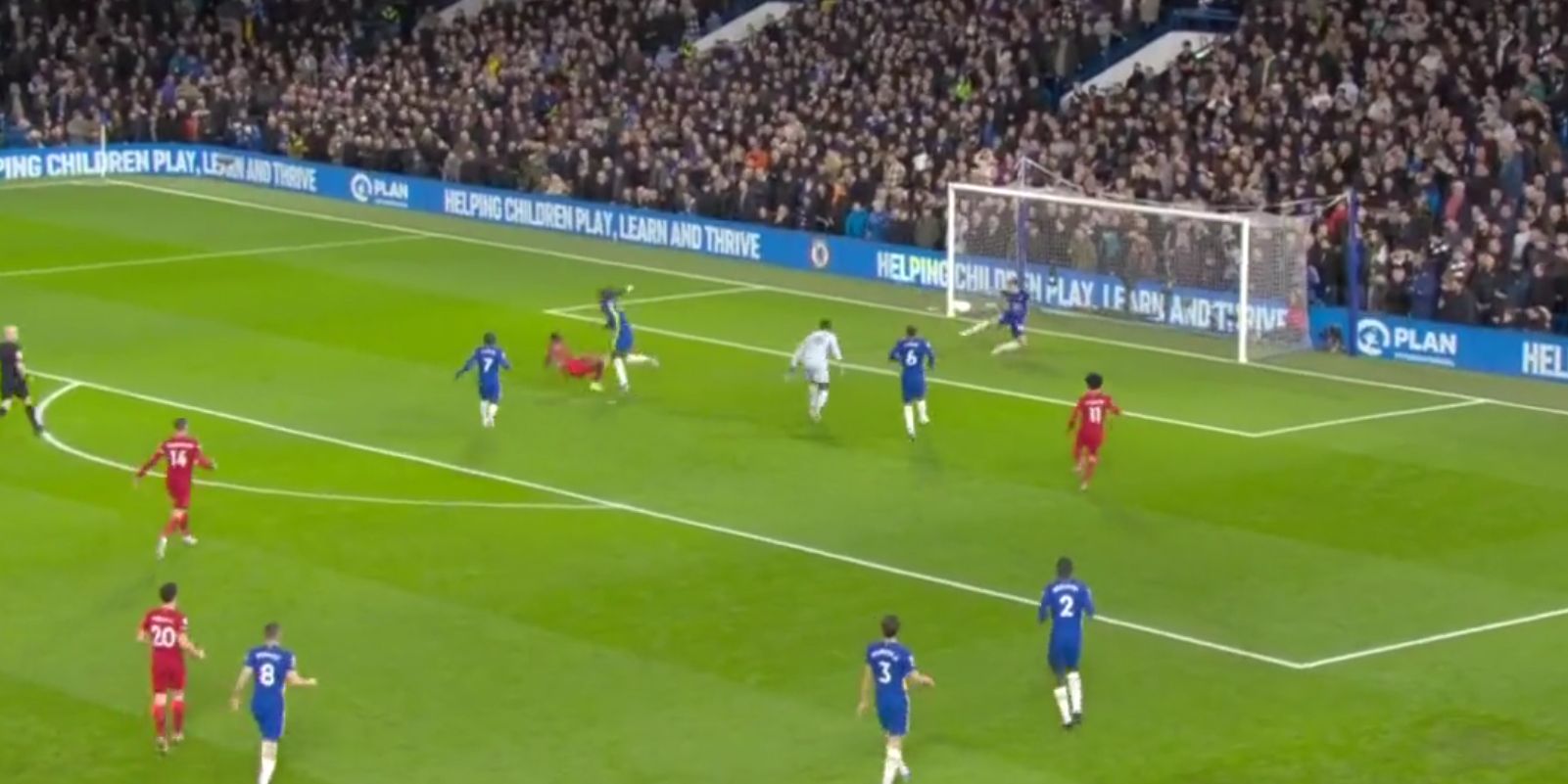 (Video) Sadio Mane capitalises on a Trevoh Chalobah mistake and takes it round Edouard Mendy to put Liverpool 1-0 up at Stamford Bridge