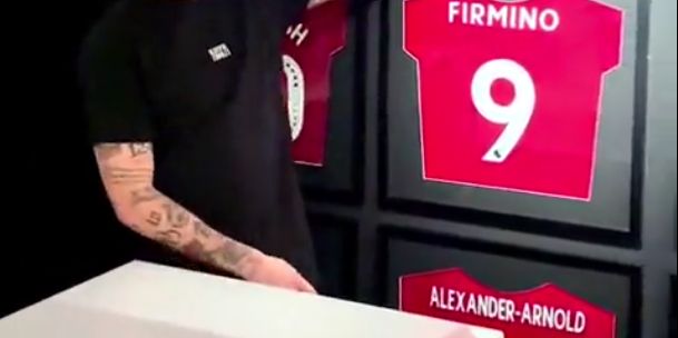 (Video) James Maddison reveals five framed Liverpool shirts on the wall of his house